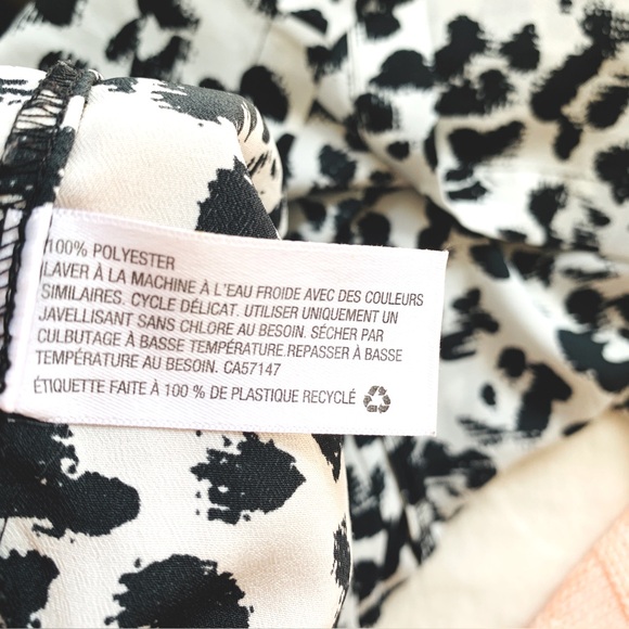 Merona Black and White speckled print Sleeveless Blouse crew neck L 3/$15 - Picture 7 of 8